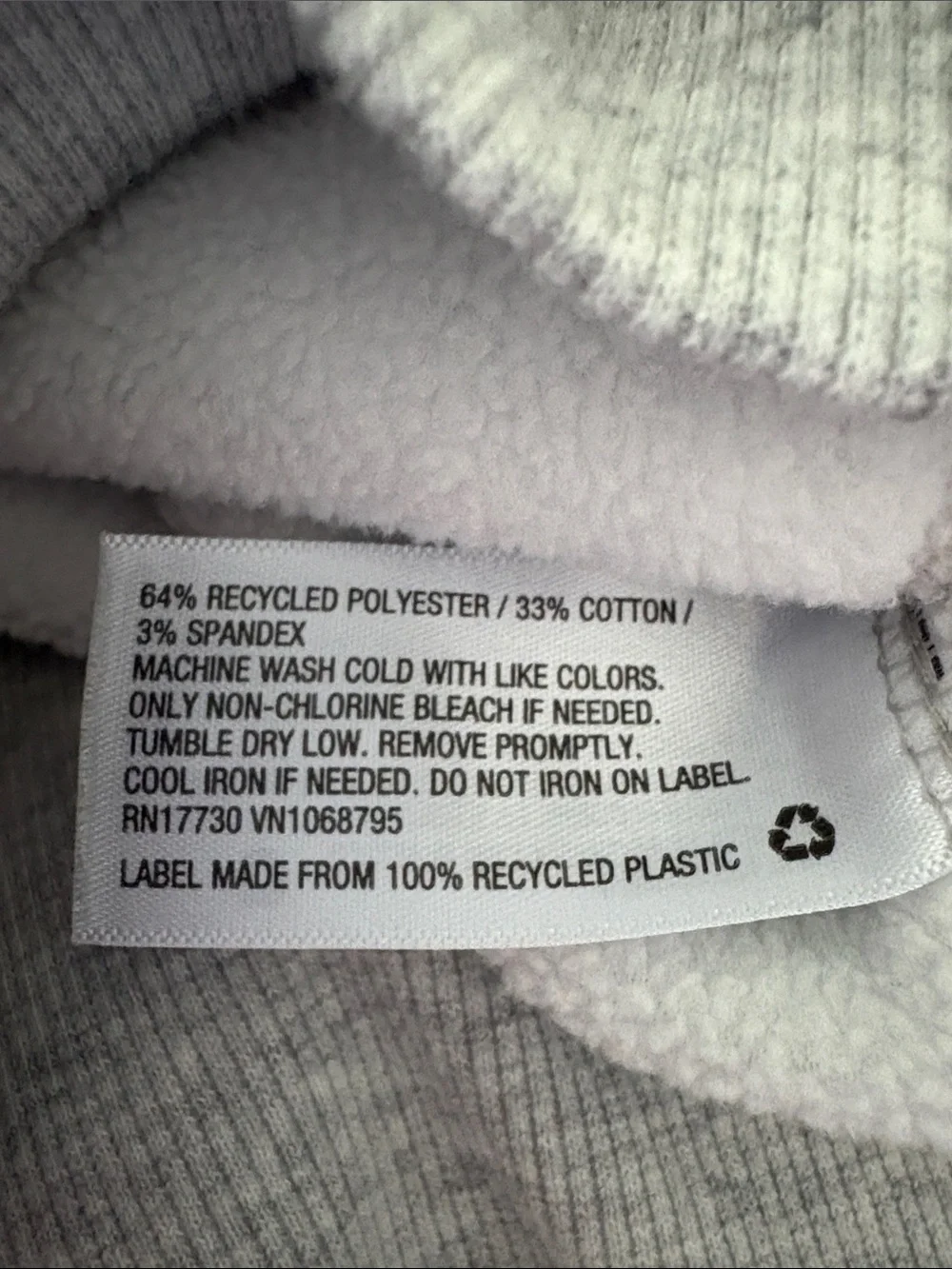 All In Motion Long Length Light Gray Hooded Zip-Up Sweatshirt EUC M